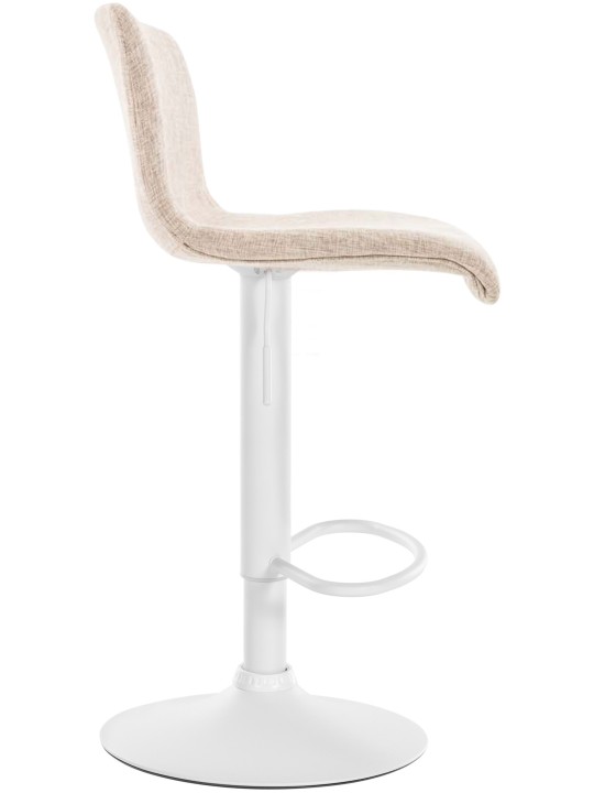 Barstol Hoover stof W, creme