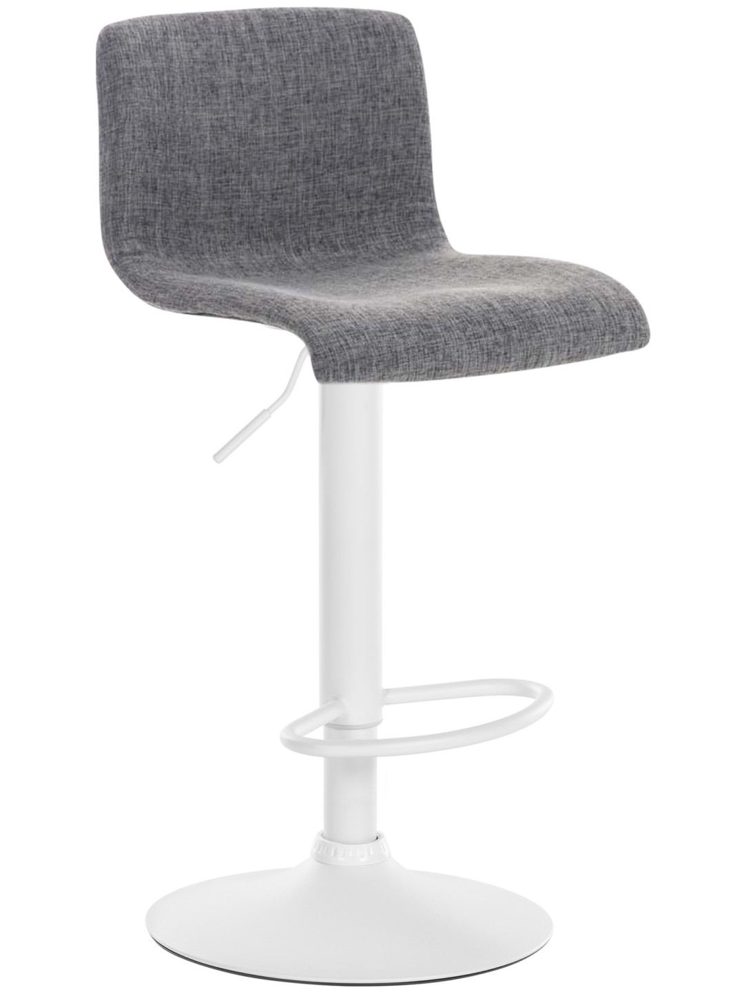 Barstol Hoover stof W, lysegrå