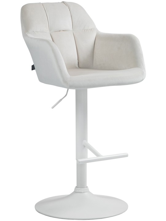 Barstol Natoma velvet, creme