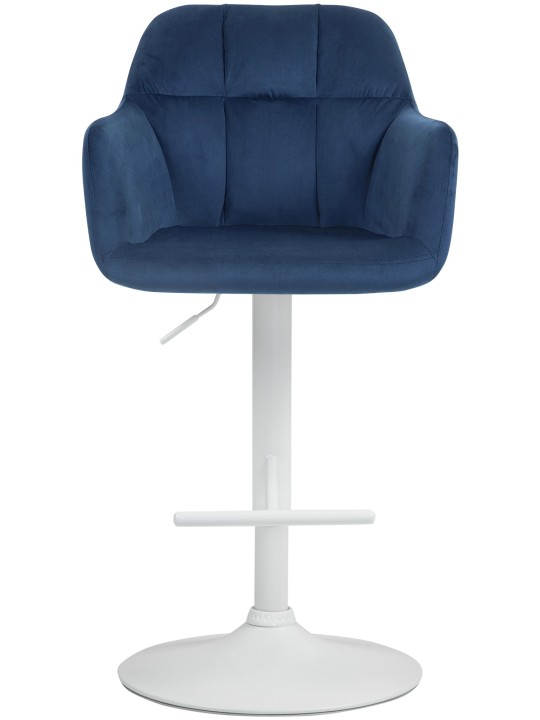 Barstol Natoma velvet, blå