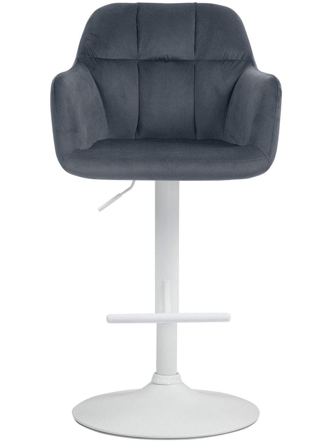 Barstol Natoma velvet, mørkegrå