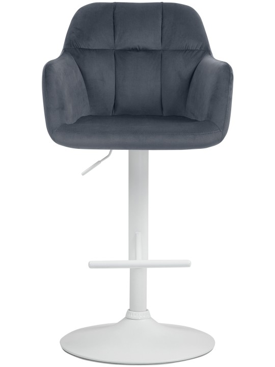 Barstol Natoma velvet, mørkegrå