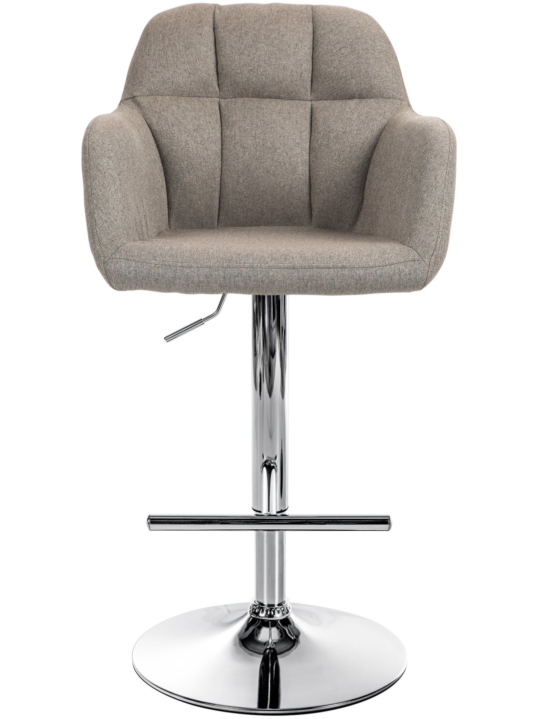 Barstol Natoma stof krom, taupe