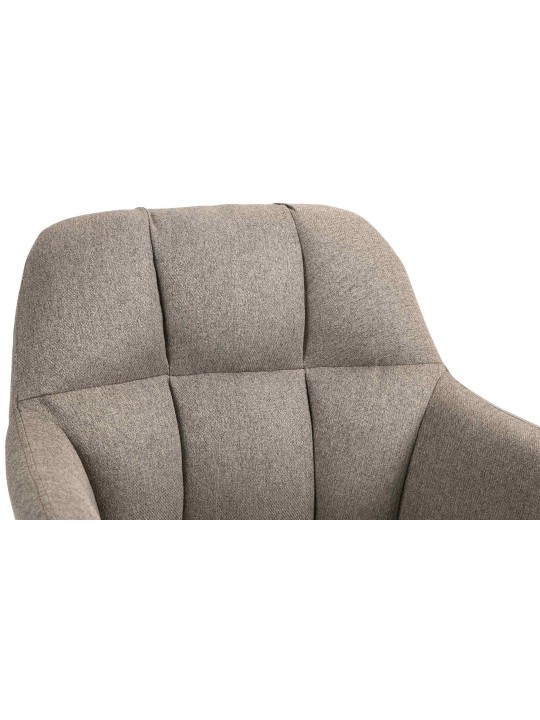 Barstol Natoma stof krom, taupe