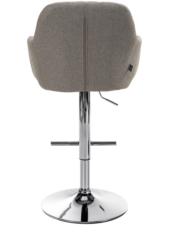 Barstol Natoma stof krom, taupe