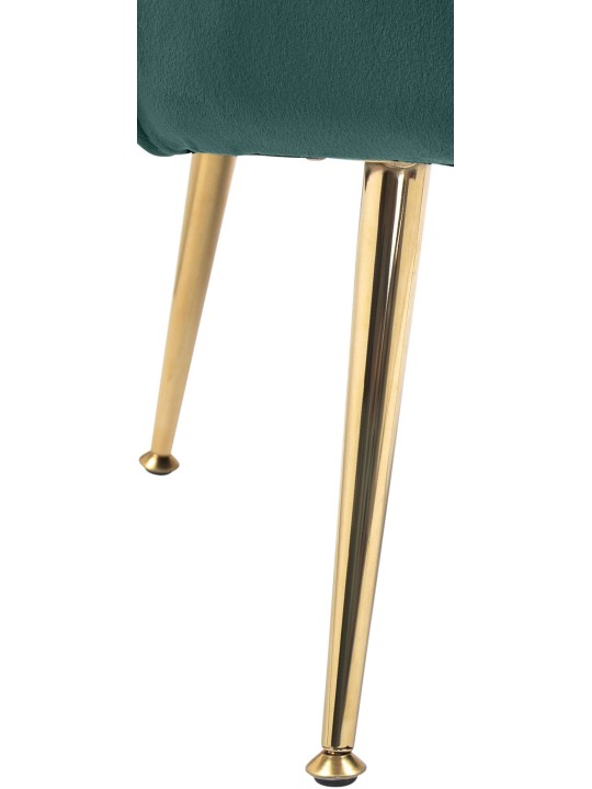 Stol Rosita fløjl, grøn