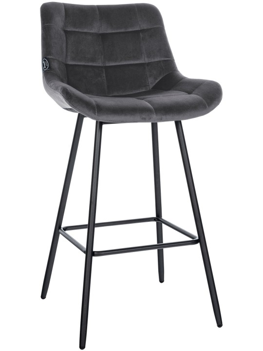 Barstol Weston velvet, mørkegrå Barstol Weston velvet, mørkegrå