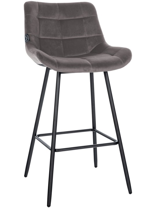 Barstol Weston velvet, grå Barstol Weston velvet, grå