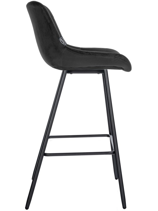 Barstol Weston velvet, sort Barstol Weston velvet, sort