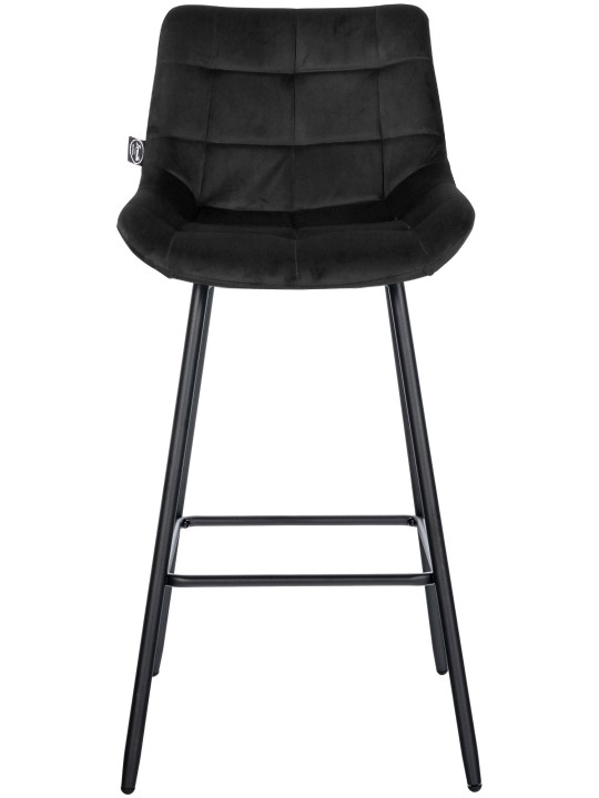 Barstol Weston velvet, sort Barstol Weston velvet, sort