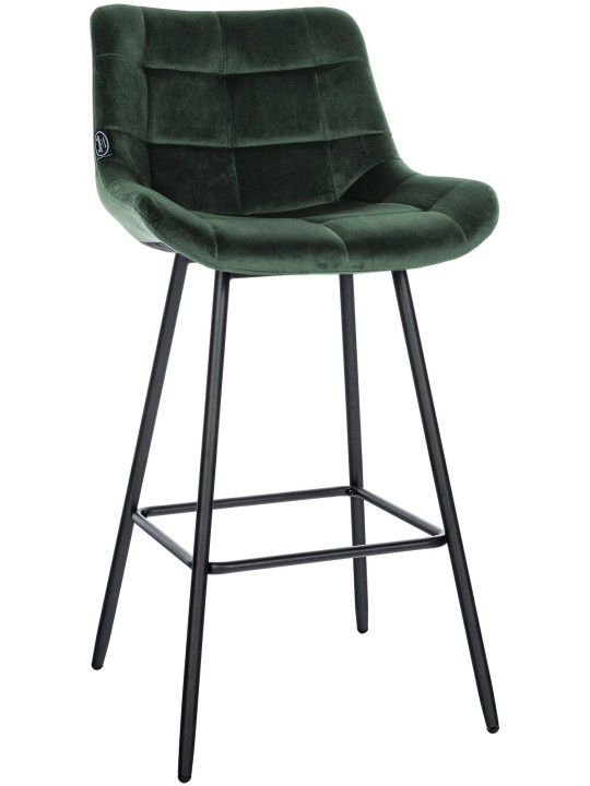 Barstol Weston velvet, mørkegrøn Barstol Weston velvet, mørkegrøn