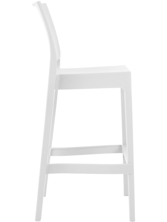 Sæt med 2 barstole Maya, hvid