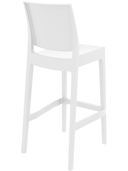 Sæt med 2 barstole Maya, hvid