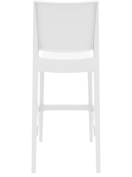 Sæt med 2 barstole Maya, hvid
