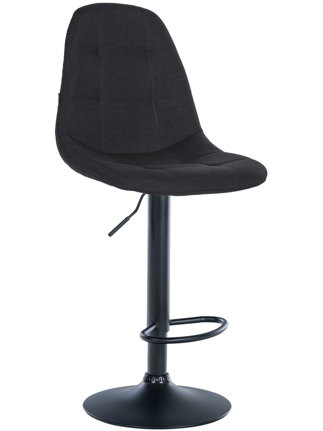 Barstol Elmore stof B, sort