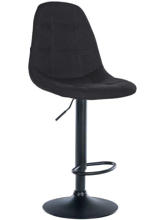 Barstol Elmore stof B, sort