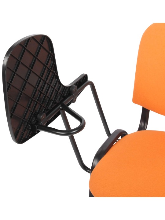 Sæt med 4 Ken stole med klapbordsstof, orange