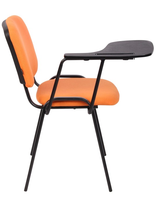 Sæt med 4 Ken stole med klapbordsstof, orange