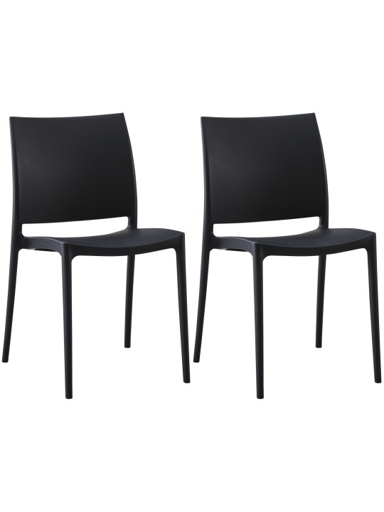 Sæt med 2 stole Meton, sort Sæt med 2 stole Meton, sort