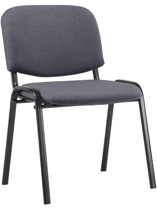 Besøgsstol Ken stof, grå
