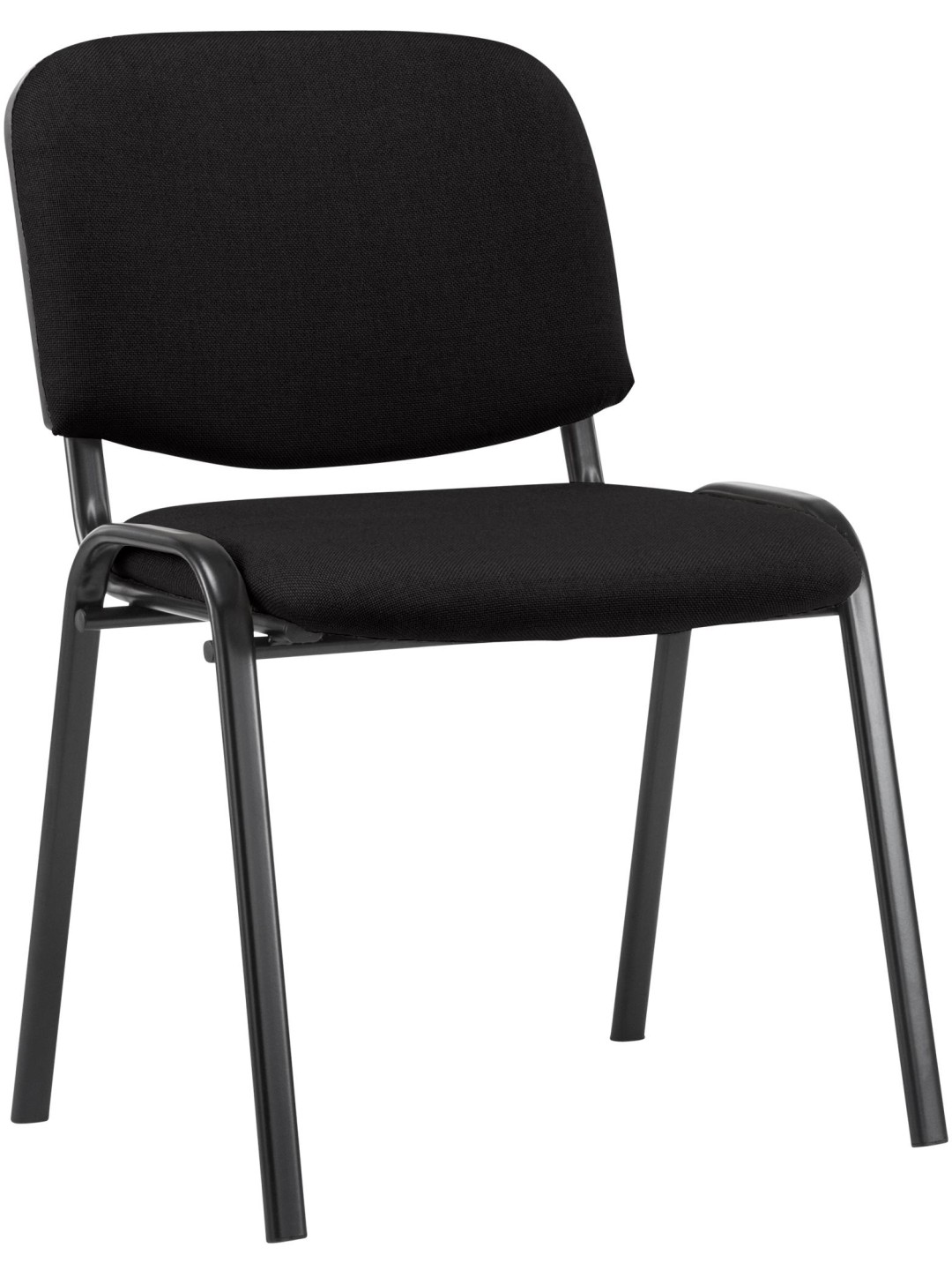 Besøgsstol Ken stof, sort
