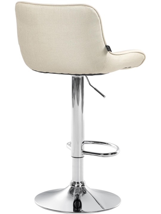Barstol Vonore stof krom, creme Barstol Vonore stof krom, creme