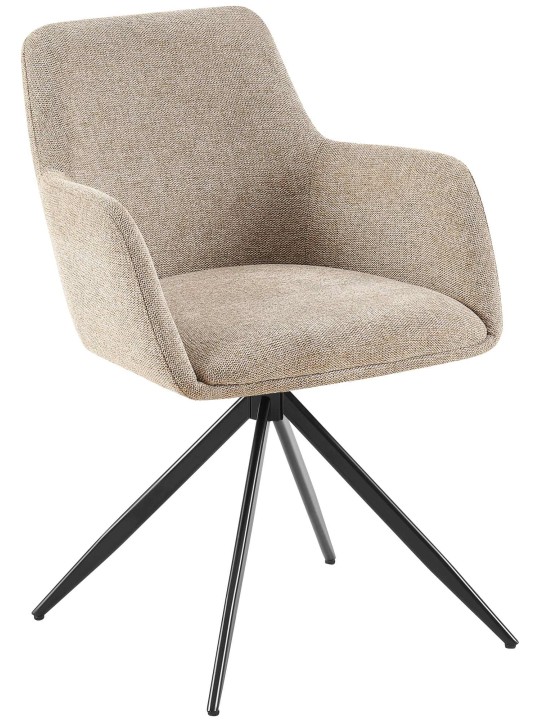 Spisestuestol Olema stof, taupe