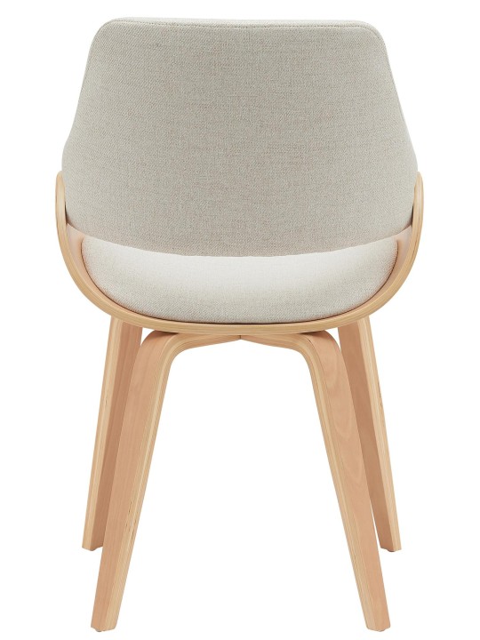 Spisestuestol Vangale stof, natur/creme