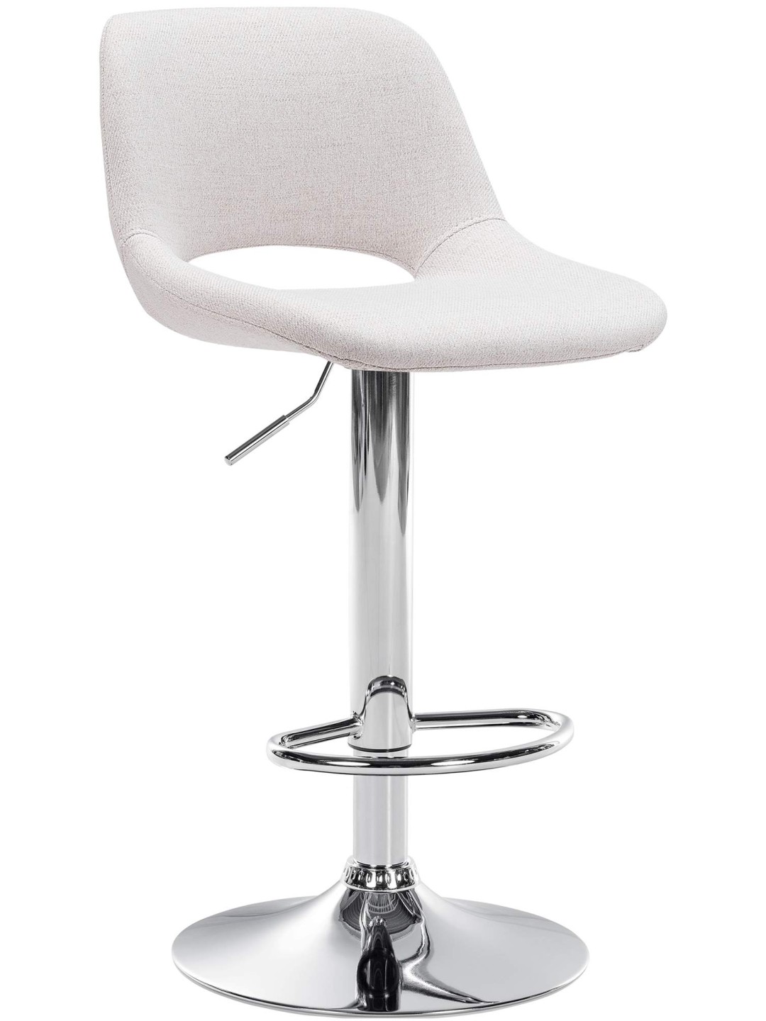 Barstol Camden stof krom, creme