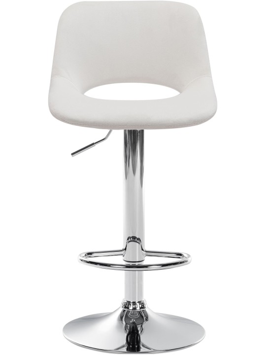 Barstol Camden velour chrome, creme