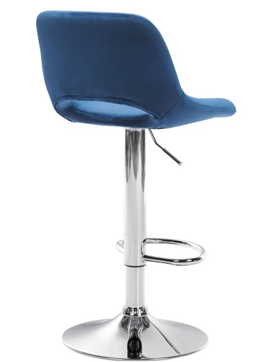 Barstol Camden velour chrome, blå Barstol Camden velour chrome, blå
