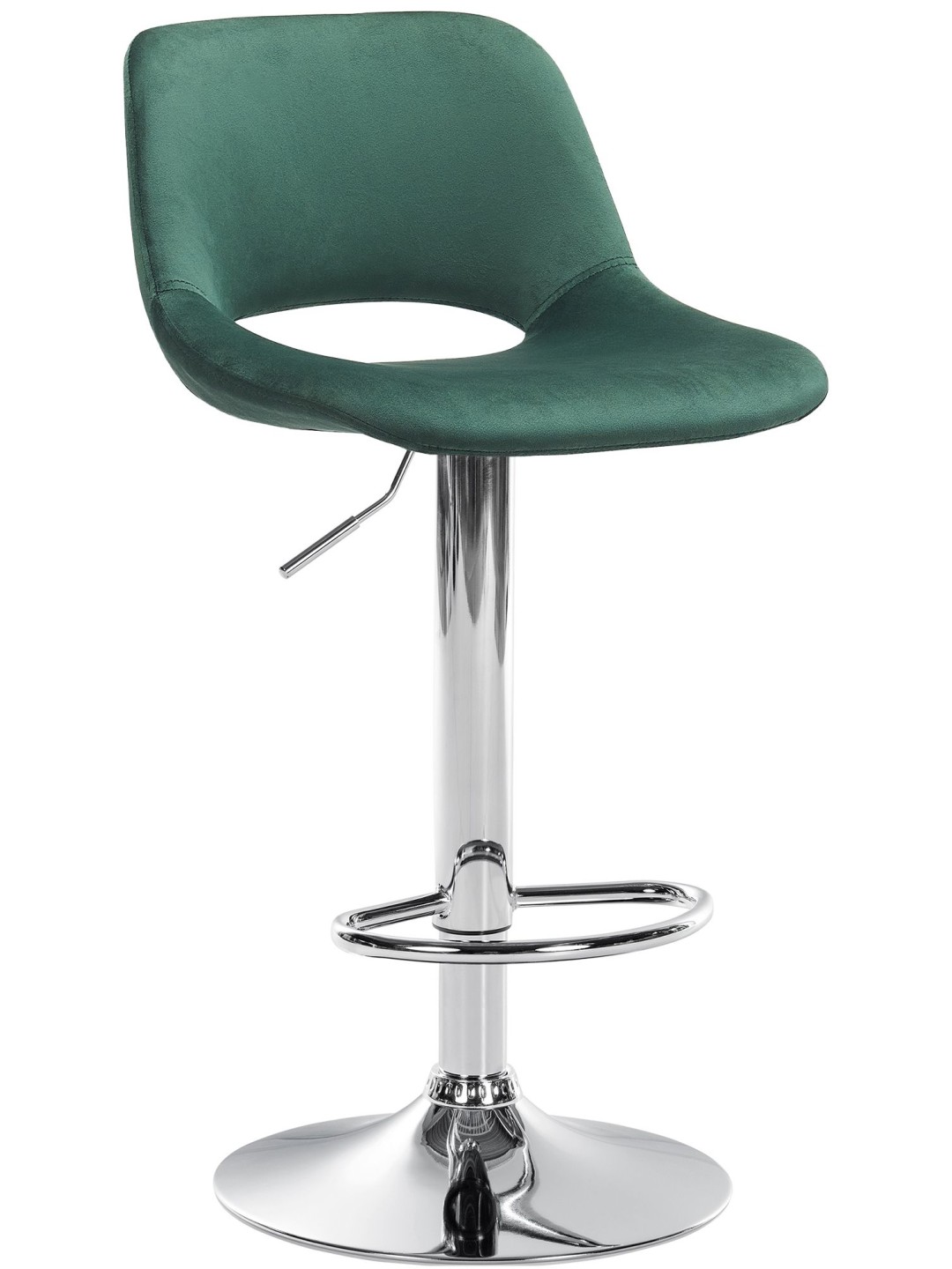 Barstol Camden velour chrome, grøn