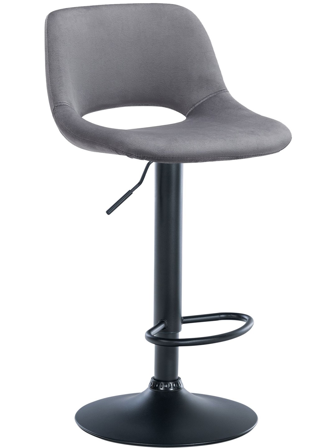 Barstol Camden velvet, mørkegrå