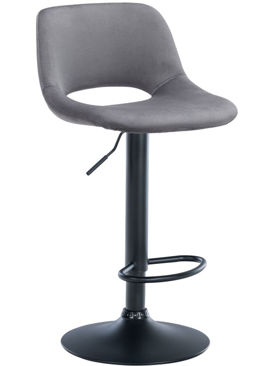 Barstol Camden velvet, mørkegrå