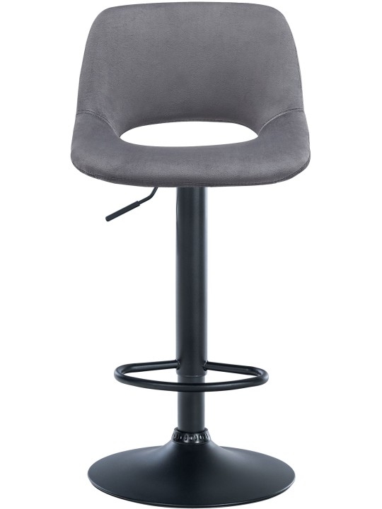 Barstol Camden velvet, mørkegrå
