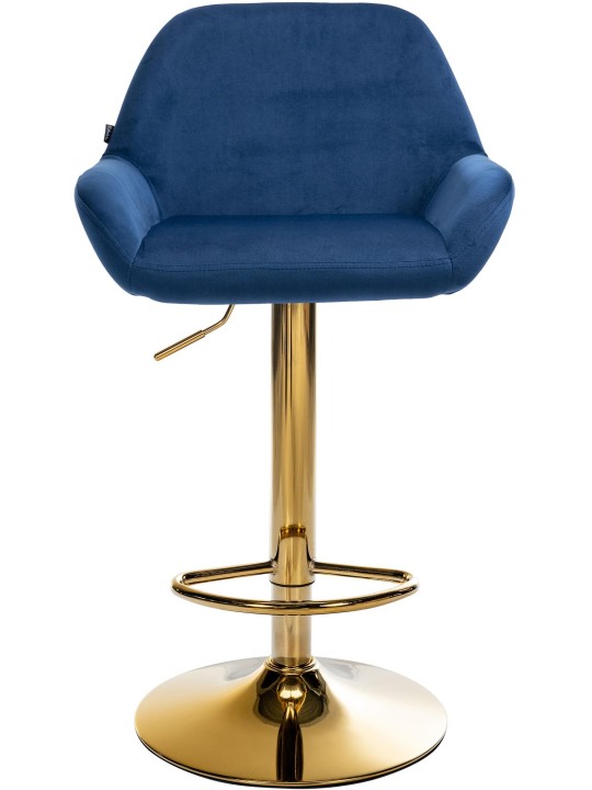 Barstol Braga Gold Velvet, blå