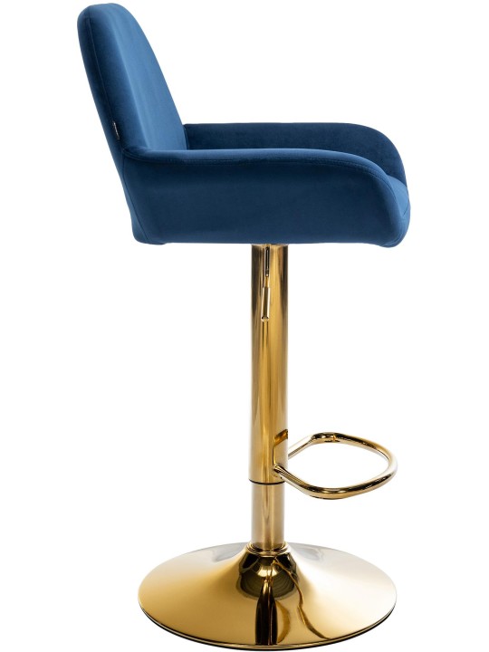 Barstol Braga Gold Velvet, blå