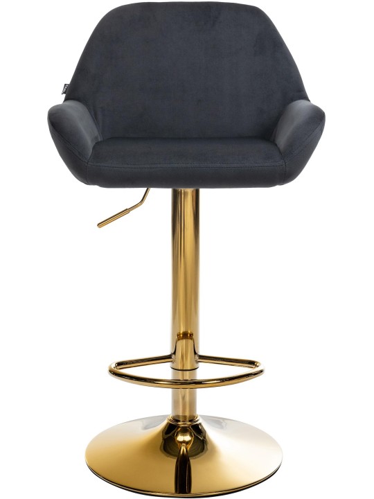 Sæt med 2 barstole Braga Gold Velvet, sort Sæt med 2 barstole Braga Gold Velvet, sort