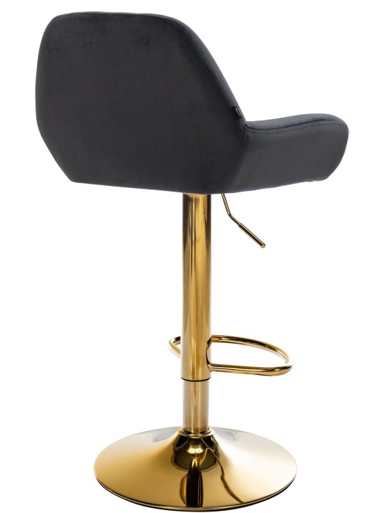 Sæt med 2 barstole Braga Gold Velvet, sort Sæt med 2 barstole Braga Gold Velvet, sort