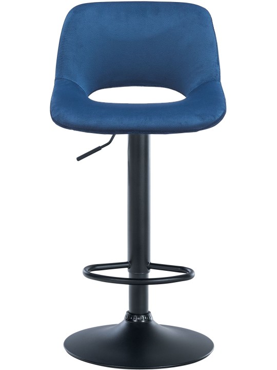 Sæt med 2 barstole Camden velvet, blå Sæt med 2 barstole Camden velvet, blå