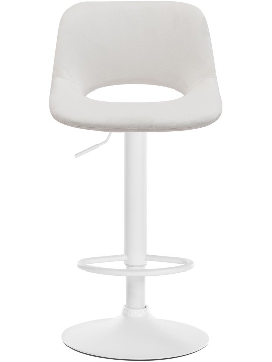 Sæt med 2 barstole Camden velvet, creme