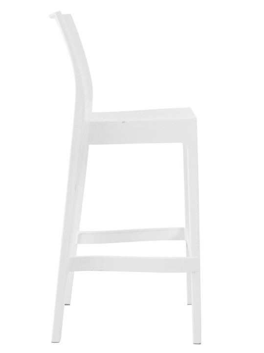 Sæt med 4 barstole Maya, hvid