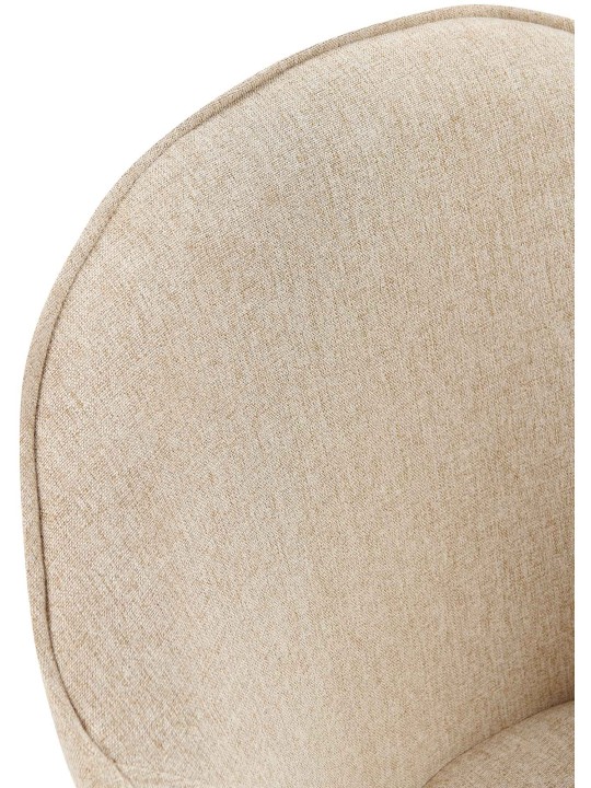 Sæt med 2 spisestuestole Boise stof, taupe