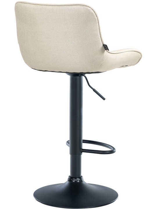 Sæt med 2 barstole Vonore stof, creme