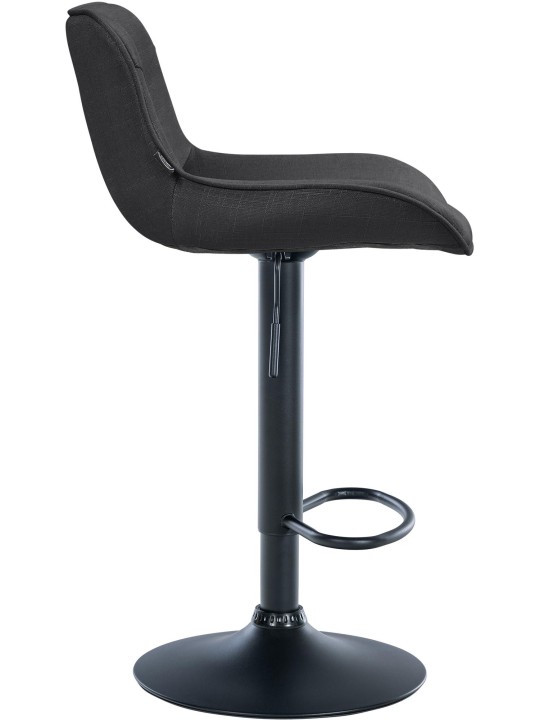 Sæt med 2 barstole Vonore stof, mørkegrå