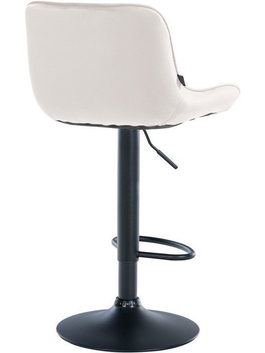 Sæt med 2 barstole Vonore velvet, creme