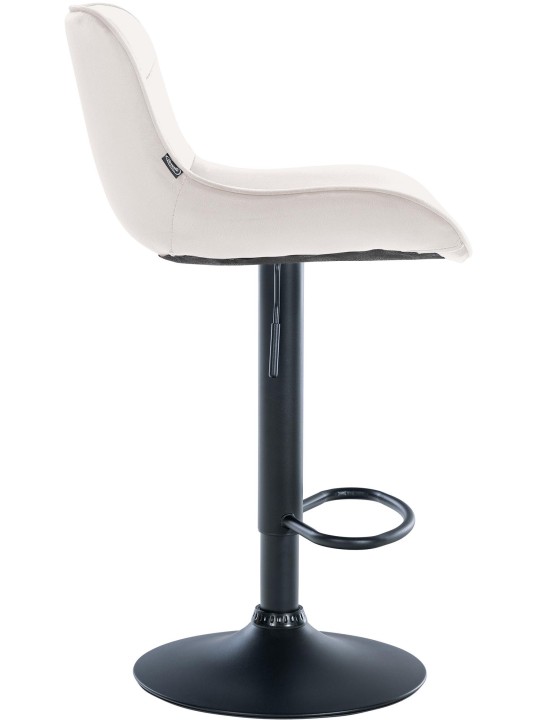 Sæt med 2 barstole Vonore velvet, creme