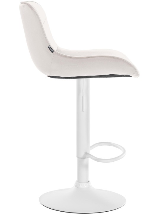Sæt med 2 barstole Vonore velvet, creme
