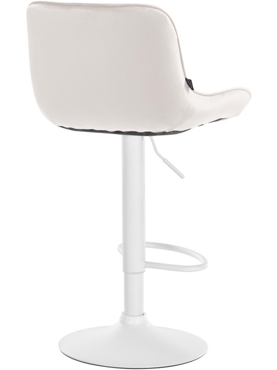 Sæt med 2 barstole Vonore velvet, creme