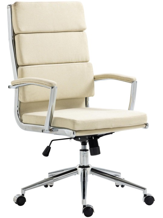Kontorstol Cleveland stof, creme